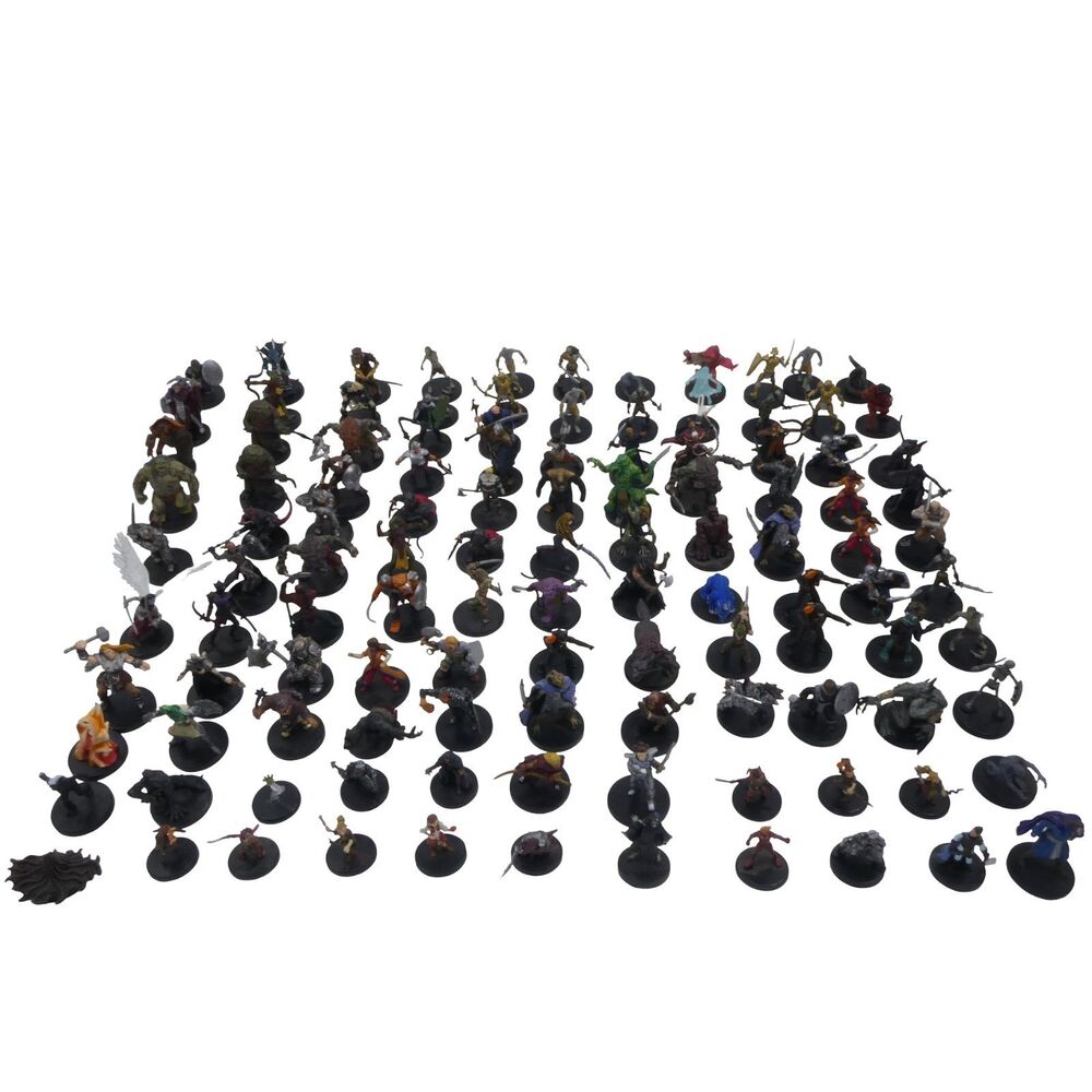 110 Wizards D&D Miniatures Lot Dungeons & Dragons Miniatures